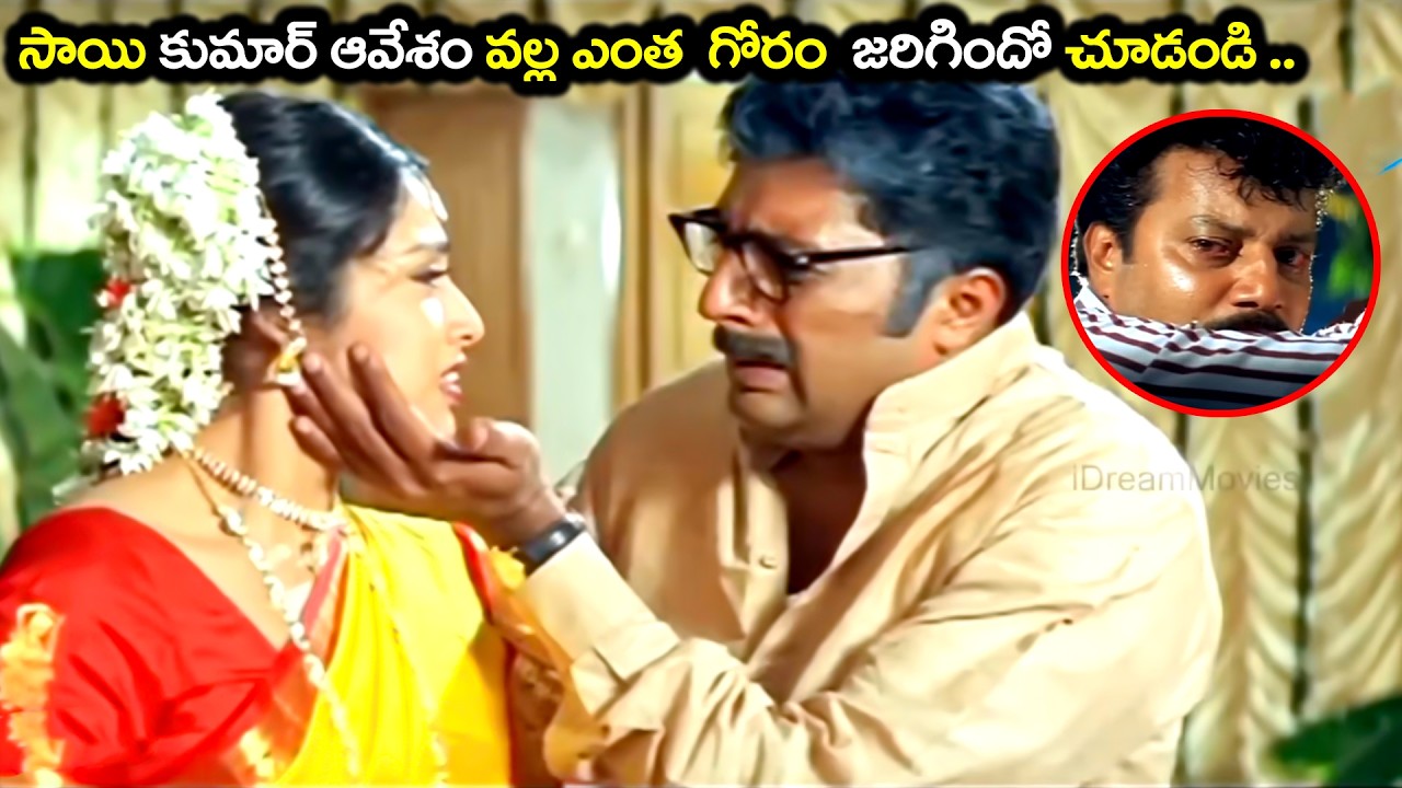 సాయి కుమార్ ఆవేశం వల్ల ఎంత  గోరం  జరిగిందో చూడండి .. Sai Kuamar Meena Best Emotional scene
