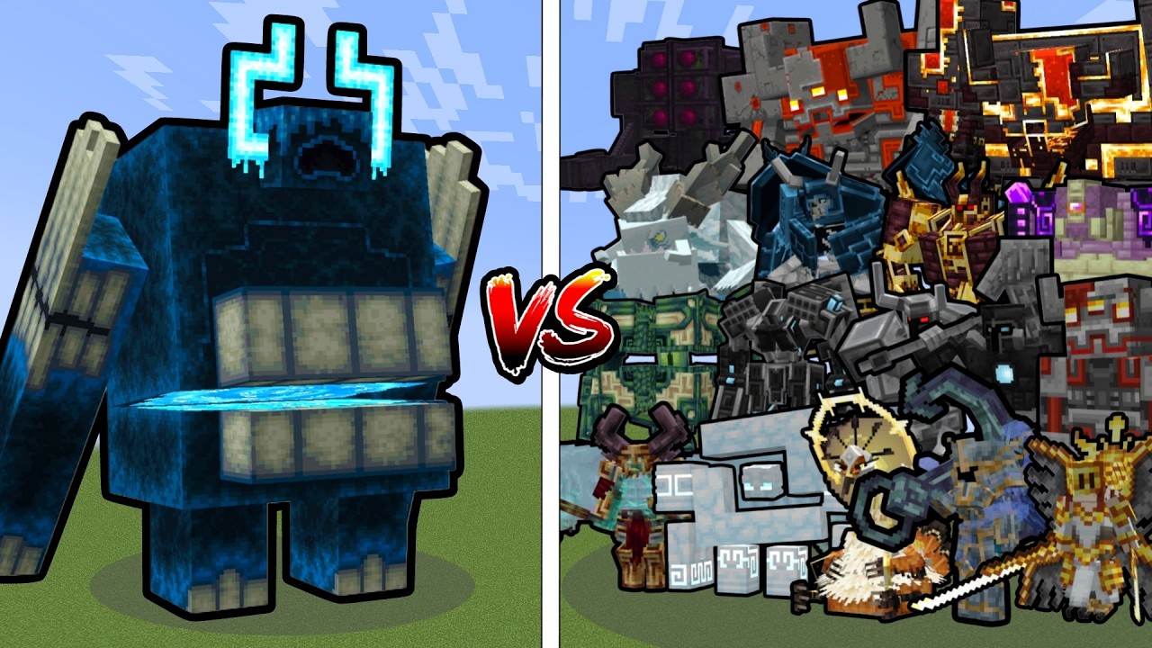 TWISTED WARDEN vs ALL STRONG MINECRAFT MOBS | Minecraft Mob Battle