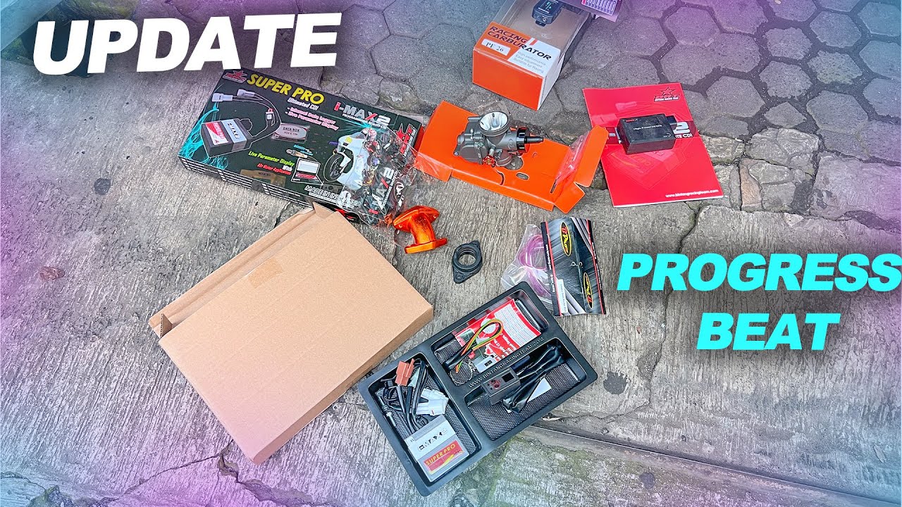 CDI BRT SUPER PRO IMAX 2, KARBU PE 26 TK RACING, INTAKE BPRO, DINAMO STATER PRO1 BEAT KARBU