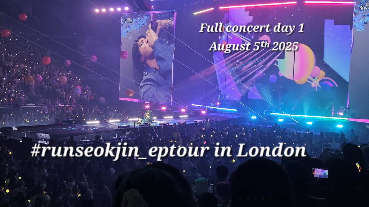 💜 #runseokjin_eptour 💜 Jin in London Day 1 Aug 5ᵗʰ 2025 *full set-as much as possible* 4k #bts #jin