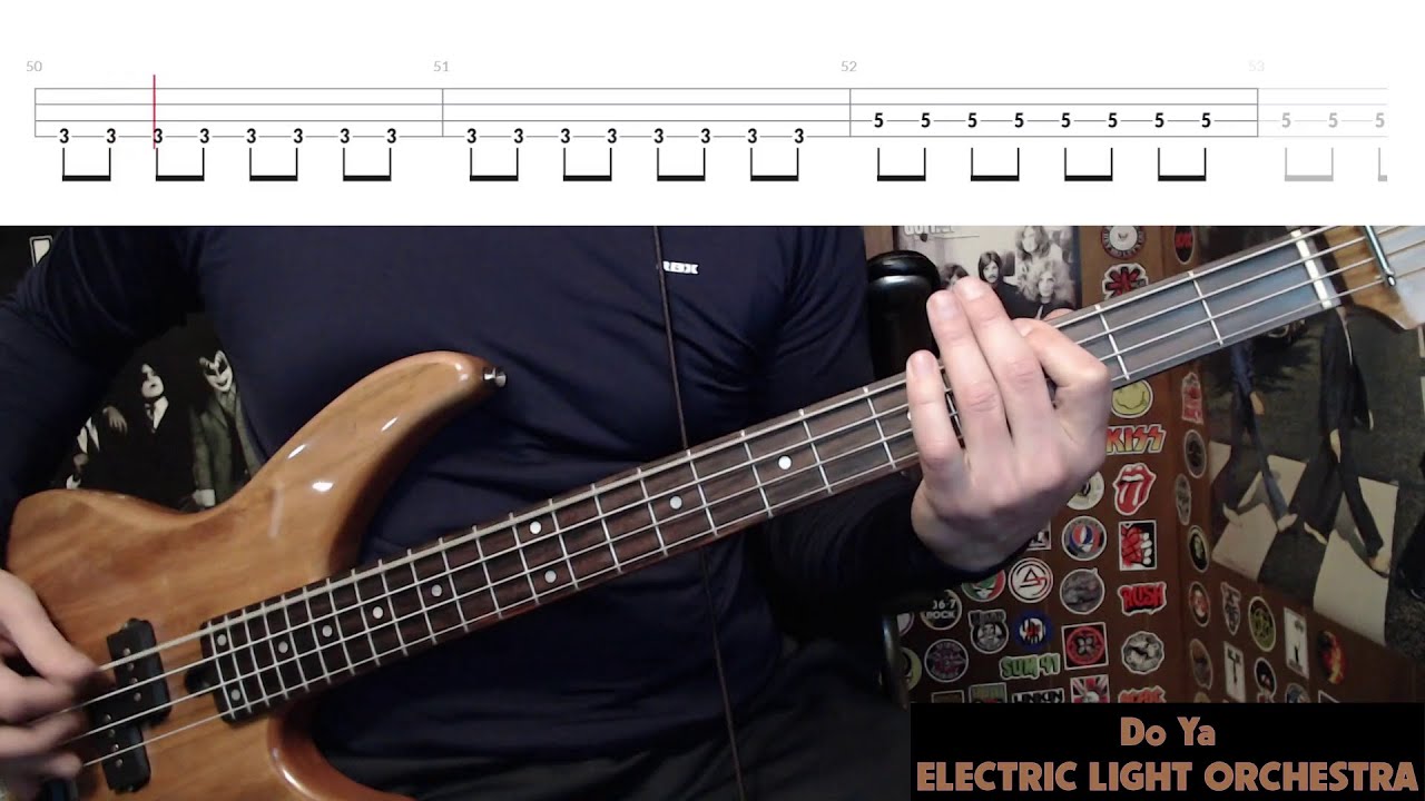 Do Ya by Electric Light Orchestra - Bass Cover with Tabs Play-Along