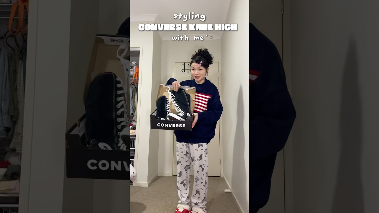 style CONVERSE KNEE HIGH with me #ootd #fashion #fashionideas #conversekneehigh #converse