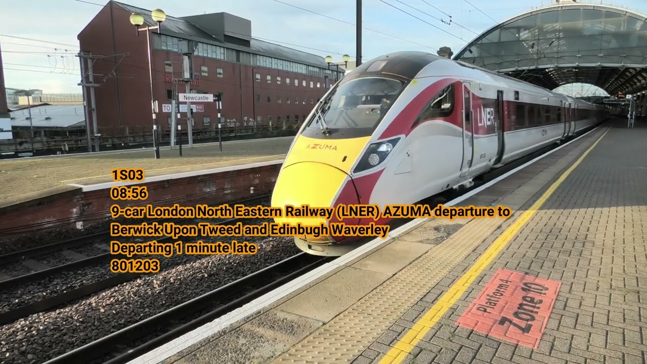 Trains at Newcastle Central Station and Doncaster Station on Tuesday 25/10/22 in Full 4K Ultra HD!