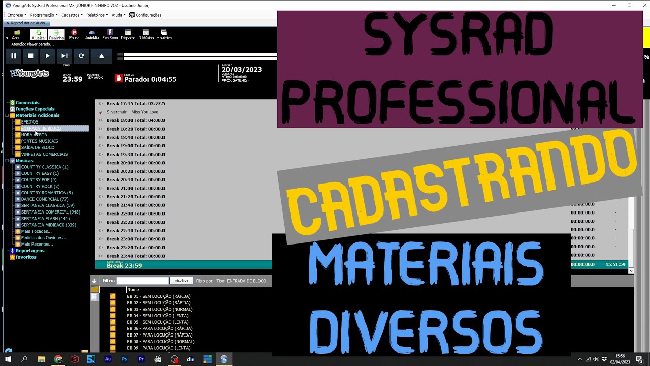 AUTOMA&Ccedil;&Atilde;O DE R&Aacute;DIO SYSRAD - Aprenda a organizar seu acervo musical e art&iacute;stico
