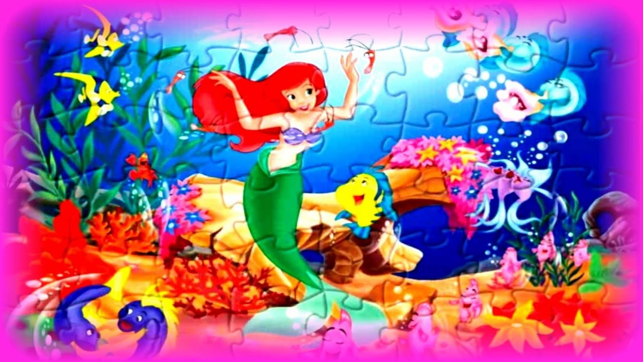Little Mermaid Ariel - Kids Learn & Play Toy Puzzle Games