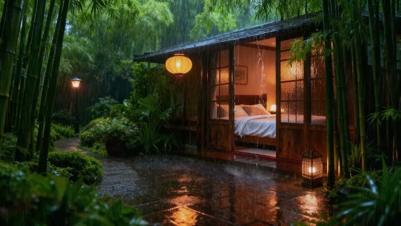 Gentle rain sounds, help you drift off to sleep 😴 | Soothing natural white noise