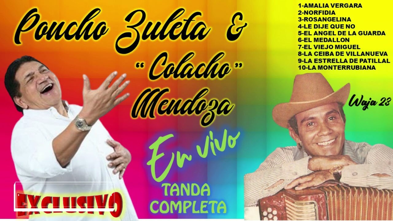 PONCHO ZULETA Y COLACHO MENDOZA EN VIVO TANDA COMPLETA