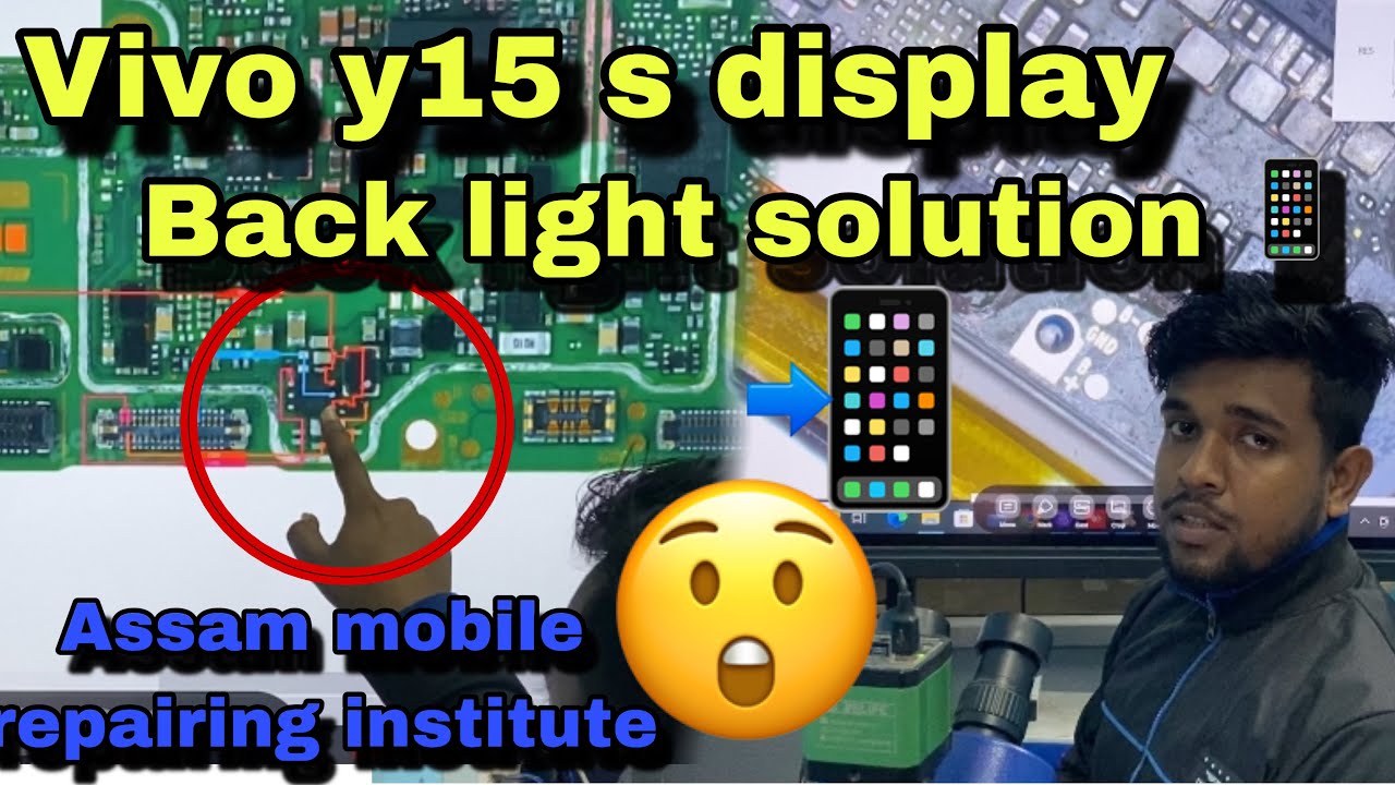 Vivo y15s display back light solution 📲 || Assam mobile repairing institute ​#foryou