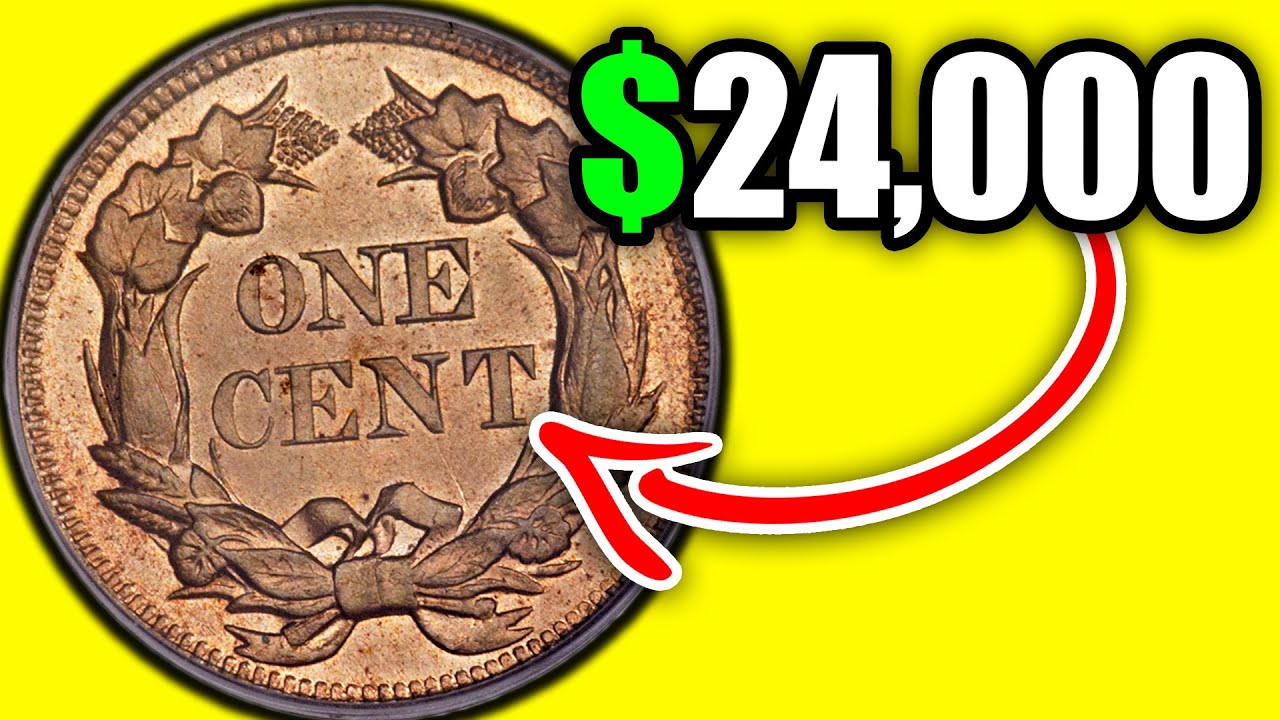 Old One Cent Coins WORTH A FORTUNE!! Flying Eagle Cent