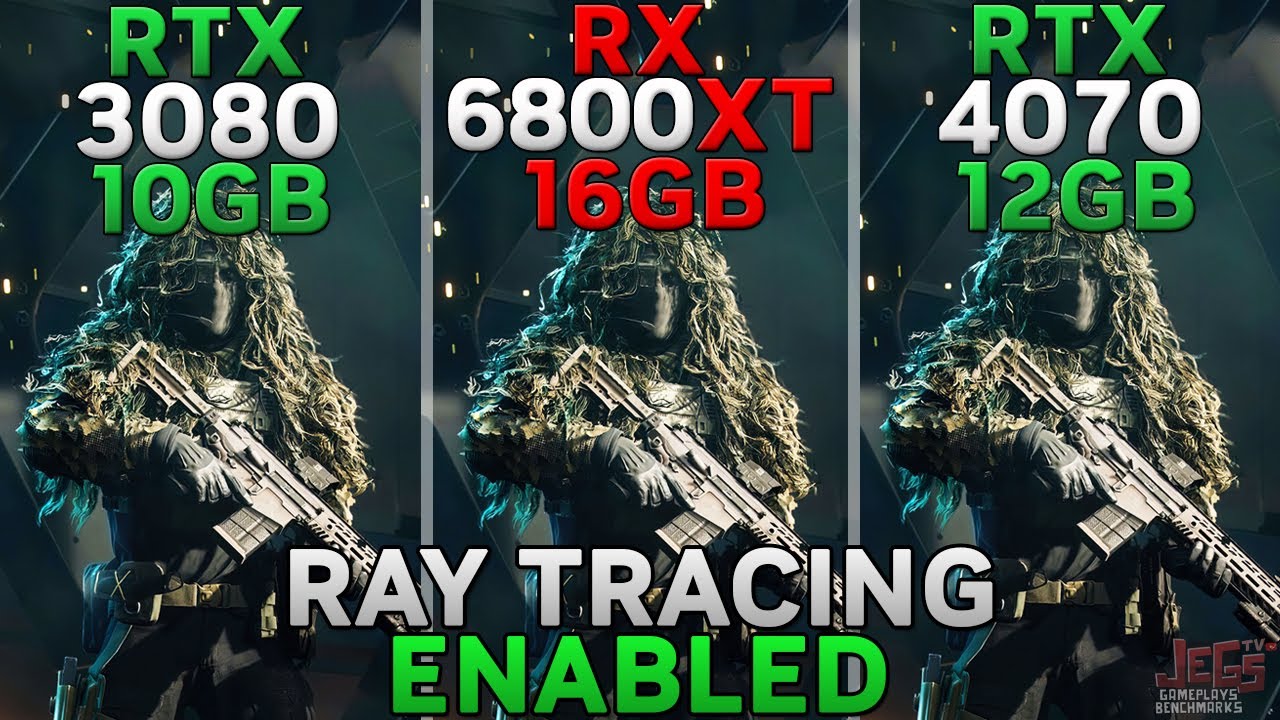RTX 3080 против RX 6800 XT против RTX 4070 &mdash; тест трассировки лучей в 9 играх