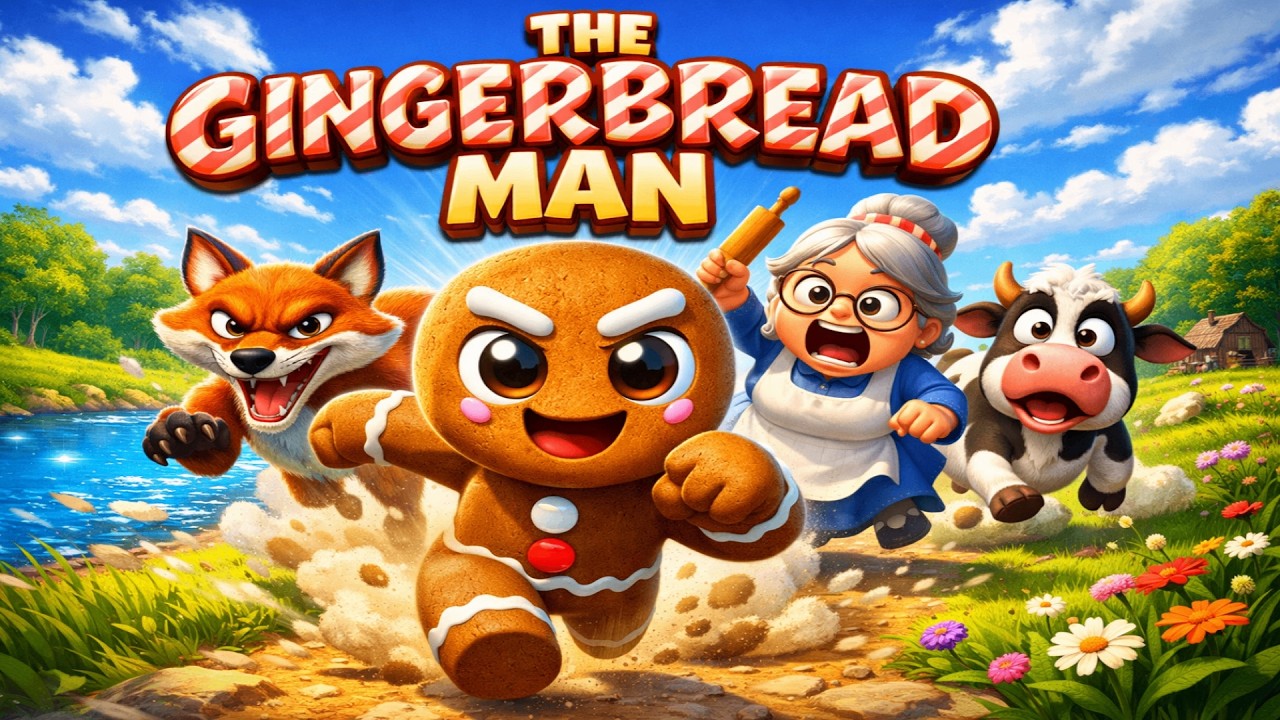 The Gingerbread Man Full Story 🍪 | Classic Fairy Tales for Kids | Bedtime Stories