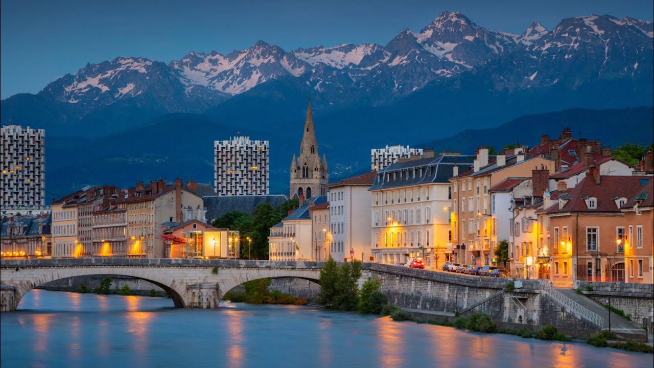 🇫🇷 Grenoble city center | 2022 | France Walking Tour 4K | #grenoble france