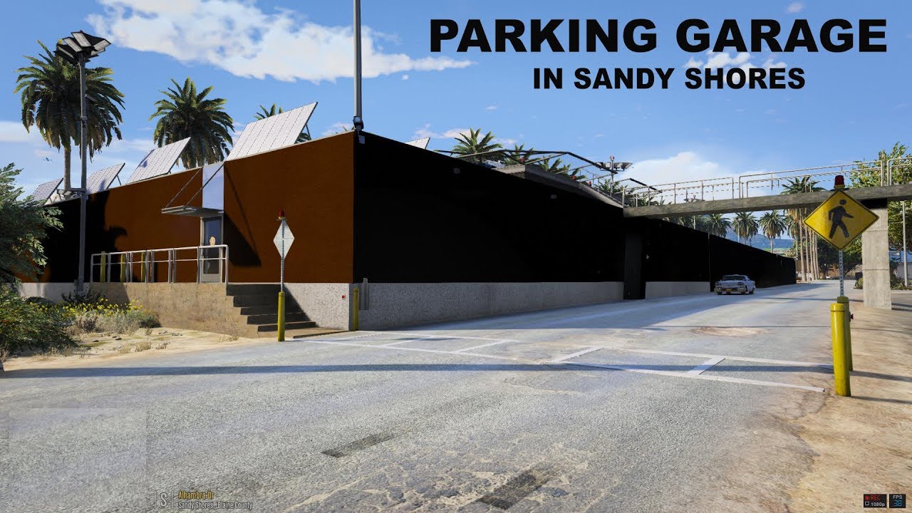Building a Parking Garage for Sandy Shores PD (Grand Theft Auto 5 Gameplay)