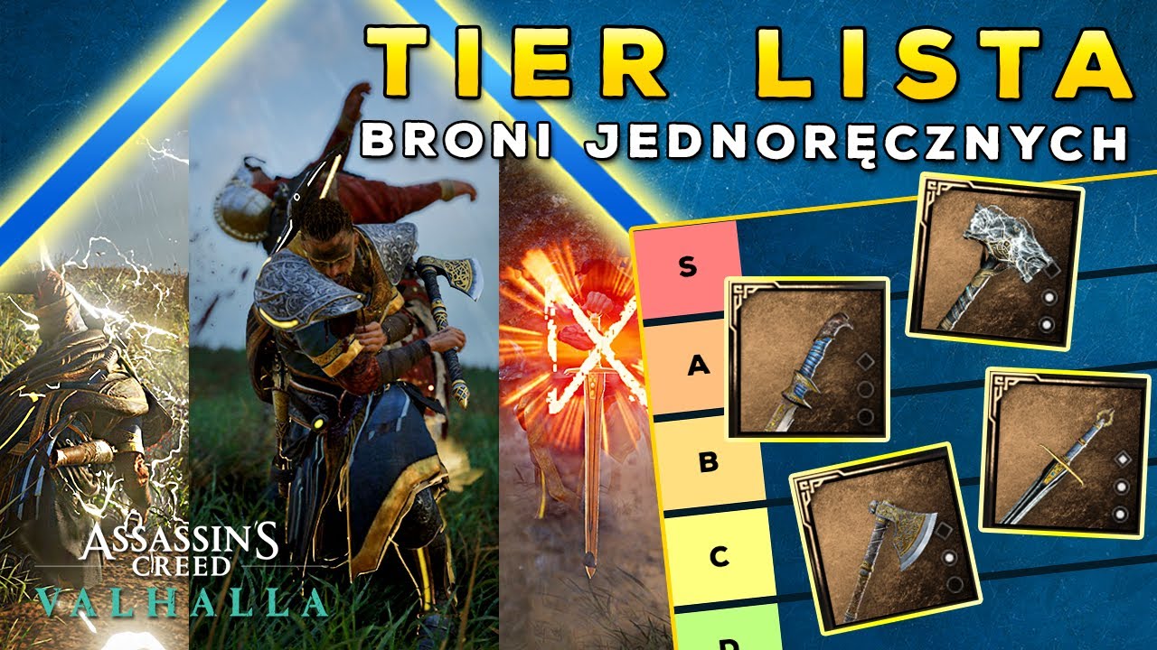 Tier Lista broni jednoręcznych! | Najlepsze bronie! | Assassin's Creed Valhalla PL