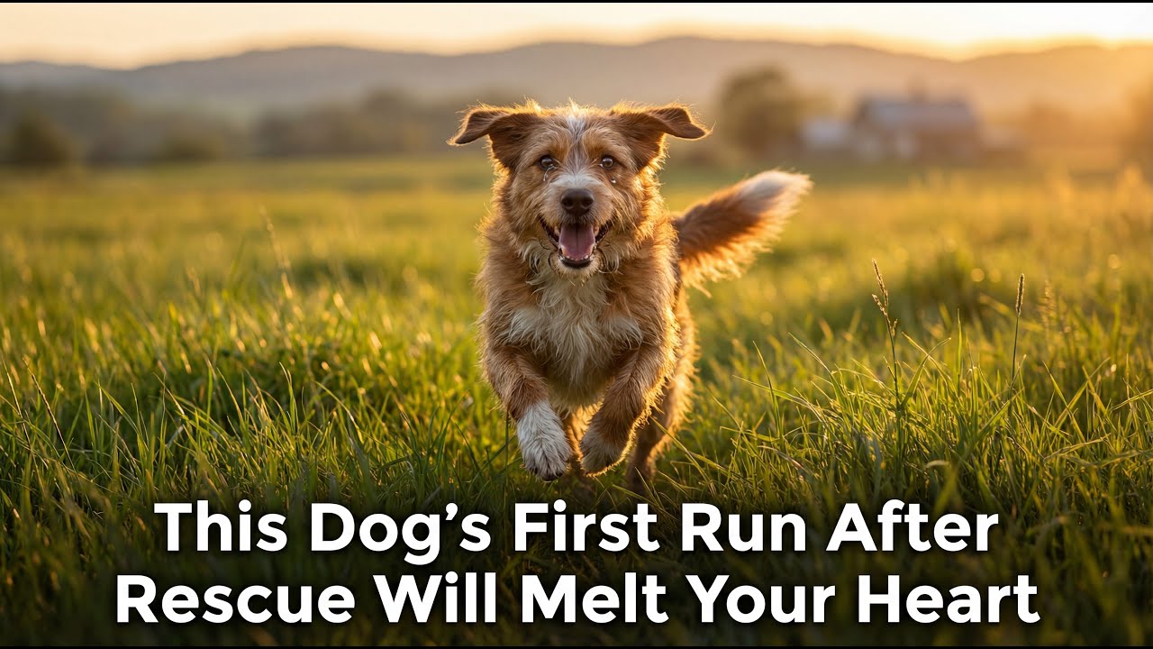 his Dog’s First Run After Rescue Will Melt Your Heart ❤️ #dogrescue  #AnimalRescue