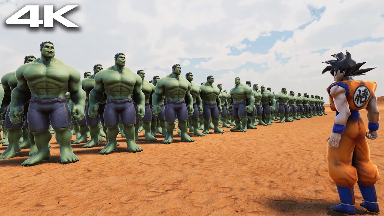 Goku vs 1000 Every Unit — Ultimate Epic Battle Simulator 2 — UEBS 2