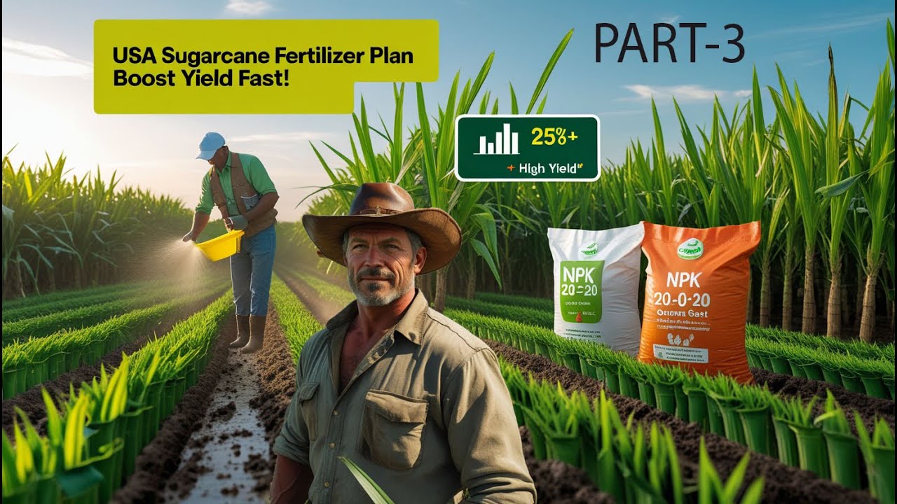 “USA Sugarcane Fertilizer Plan for Maximum Yield – Farmers Must Watch!” Part -3