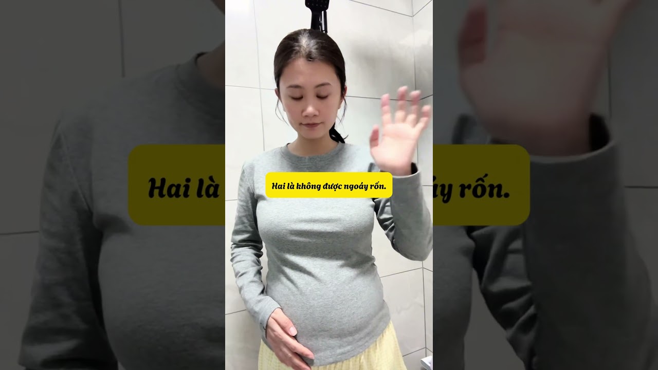 Mẹ bầu ch&uacute; &yacute; khi tắm nh&eacute;