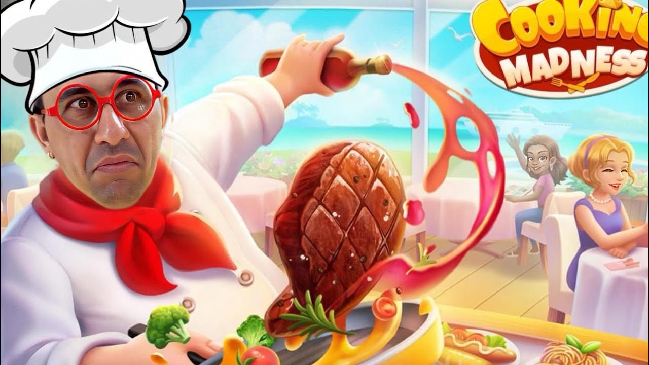 VIREI UM CHEF DE COZINHA no Jogo Cooking Madness