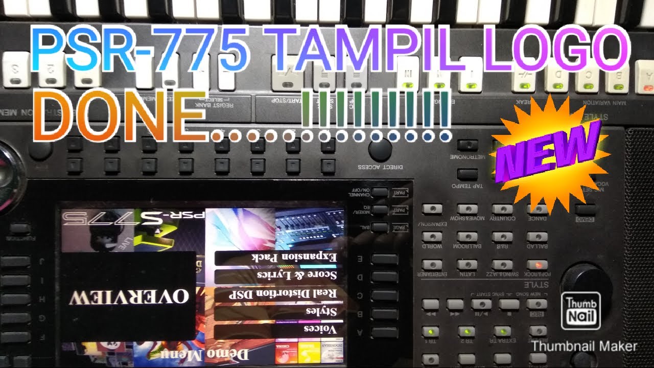 YAMAHA PSR-S775 TAMPIL LOGO dan IC WAVEROM HILANG dimakan MBAH BUTO IJO, DONE....!!!