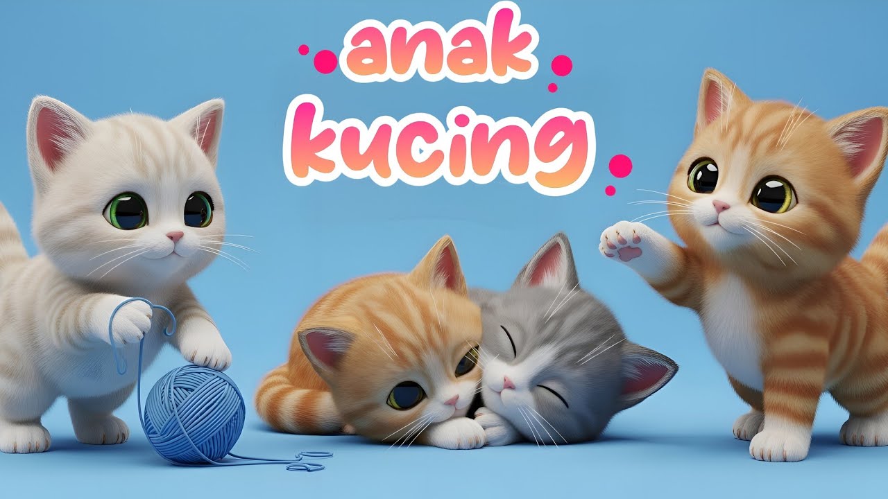 Lagu Anak | Anak Kucing Meong Meong | Kitten Song | Lagu Anak Balita Populer