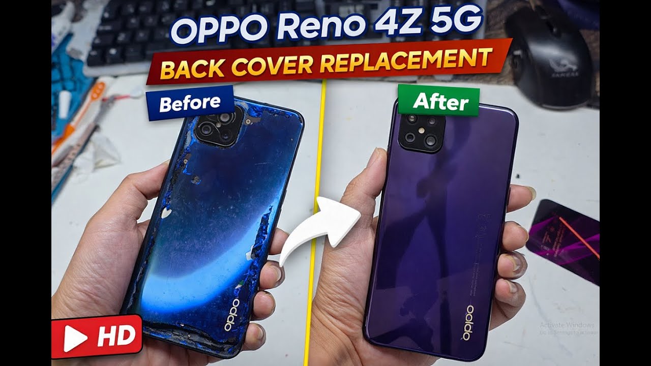 OPPO Reno 4Z 5G Back Cover Replacement | Satisfying & Relaxing Phone Repair ASMR
