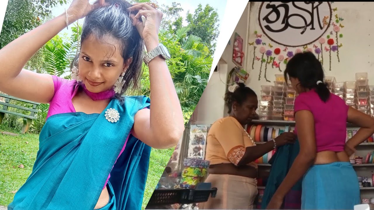 අවුරුදු 8 පස්සේ අම්මා බලෙන් මට සාරියක් ඇන්දුවා 
