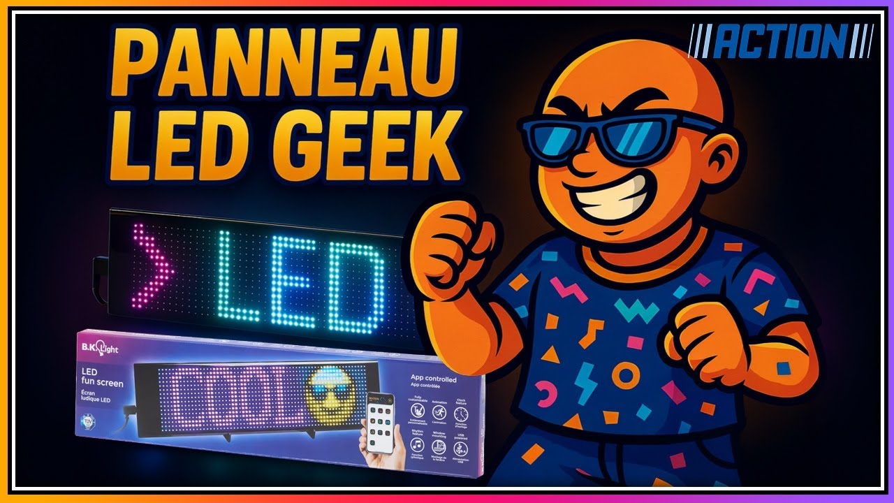 Nouveauté Action ! Un panneau LED geek pour moins de 20 € !