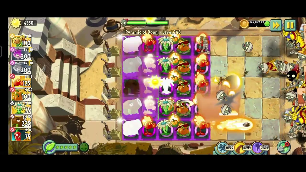 Pvz 2 Pyramid of Doom lvl 248