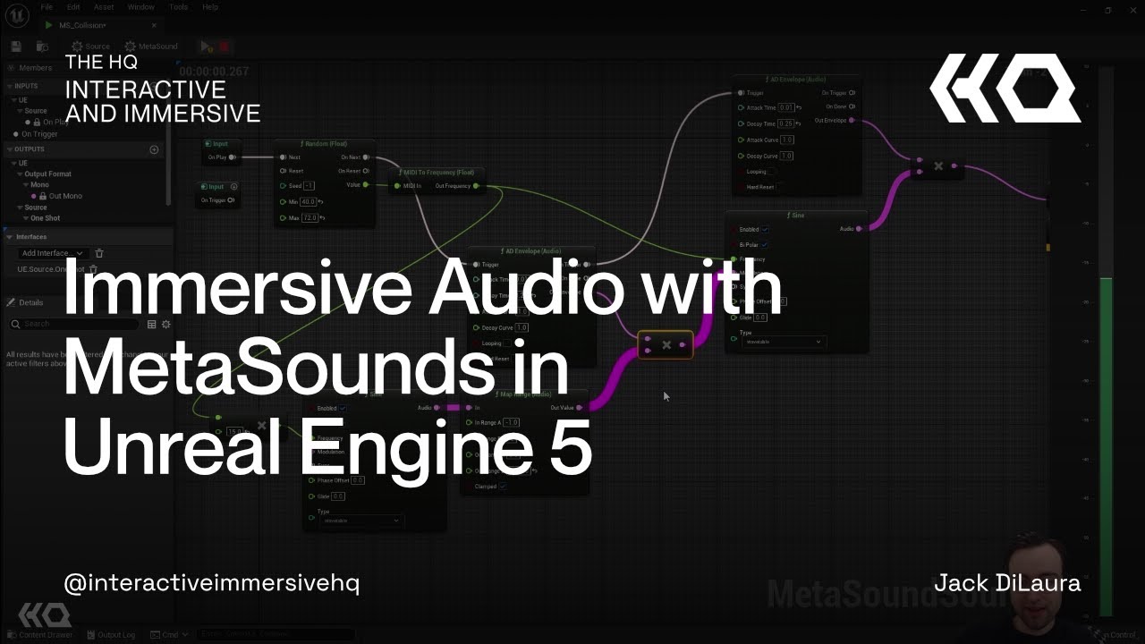 Иммерсивный звук с MetaSounds в Unreal Engine 5