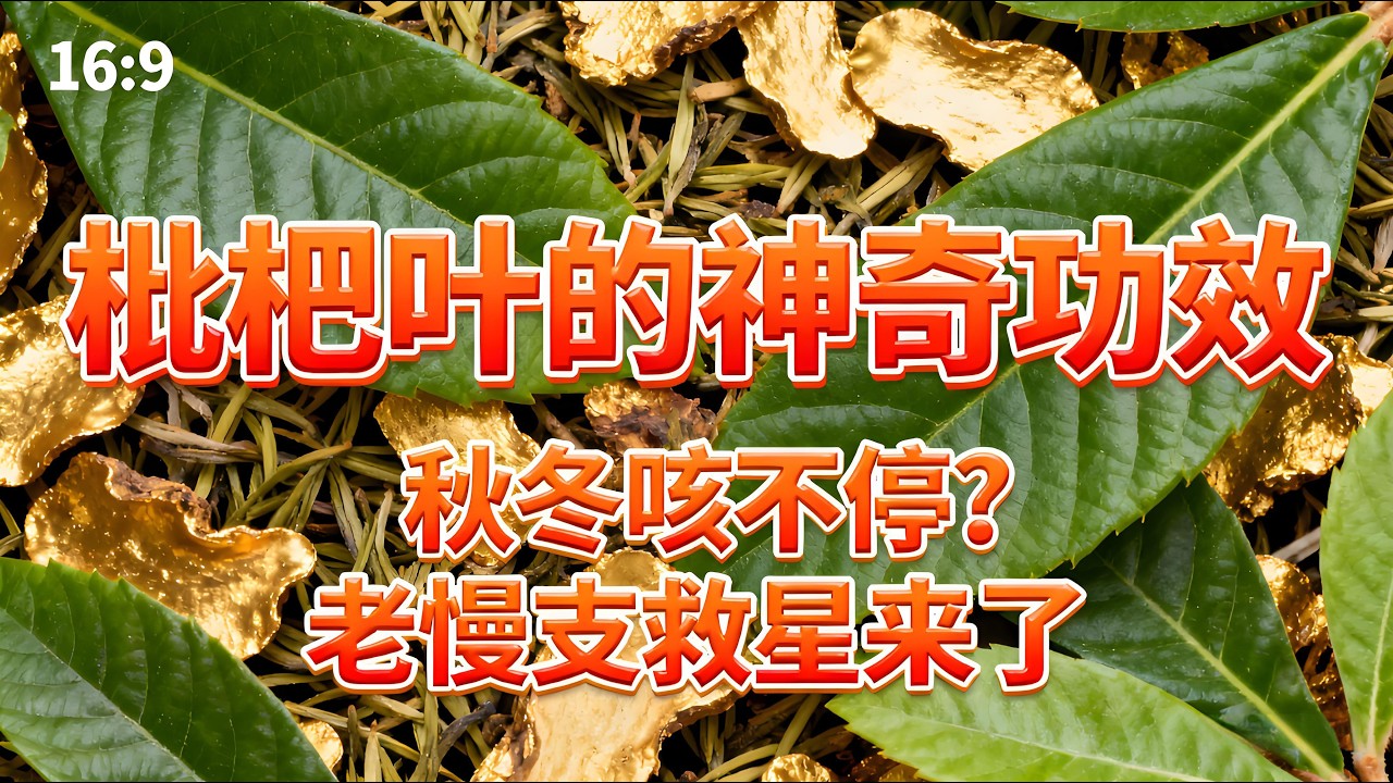枇杷葉功效：秋冬咳不停？痰粘喉嚨喘不上氣？老慢支、慢阻肺怕復發？這棵『天然潤肺草』的功效被低估了，醫生教你正確用枇杷葉護肺不踩坑！#養生知識 #健康知識 #老年健康