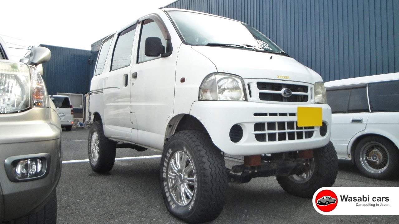 Roadside Oddity: A big-wheeled Daihatsu Hijet Van
