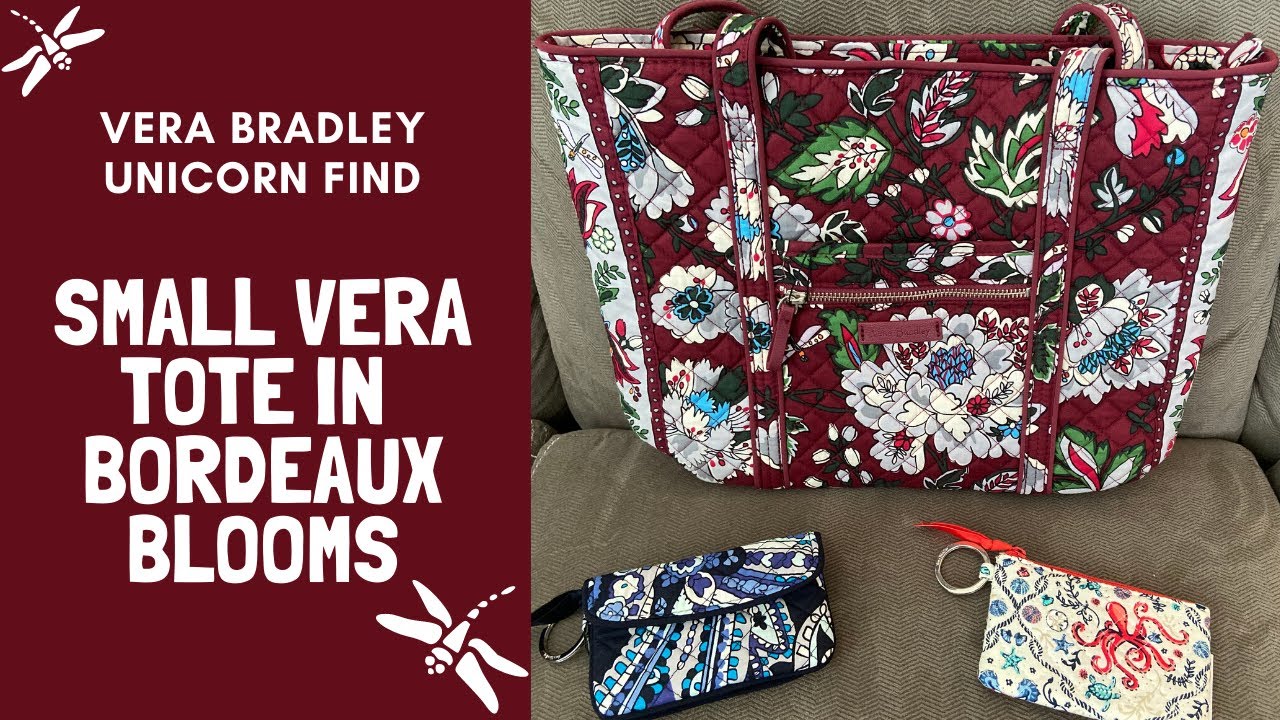 Unicorn Find: Vera Bradley Small Vera Tote in Bordeaux Blooms