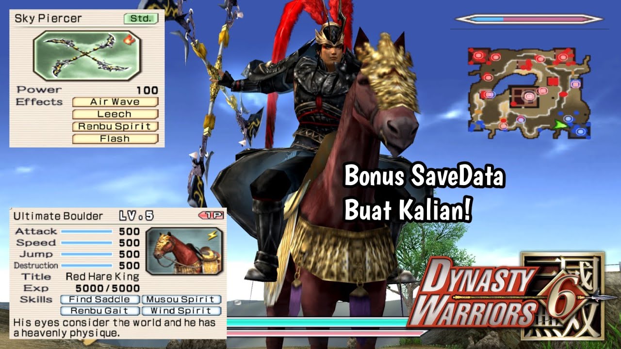 Mencoba Lubu Lv50 | Weapon Lv100 | Horse Red Hare King Lv 5 - Dynasty Warriors 6 PS2 AetherSX2