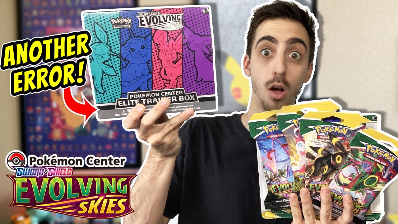 *Another Error* Opening the Evolving Skies Pokemon Center Elite Trainer Box!