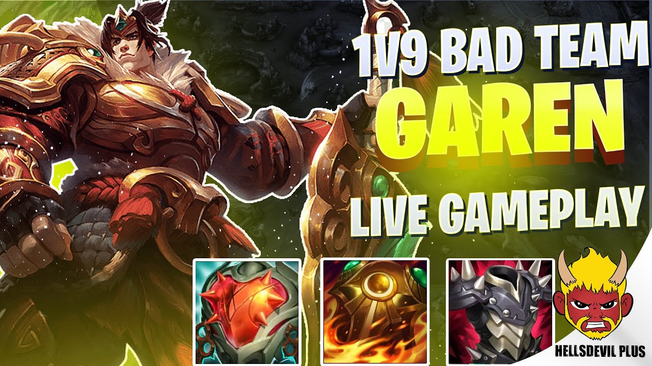 Ужасная команда Гарена 1 на 9... — геймплей Wild Rift HellsDevil Plus