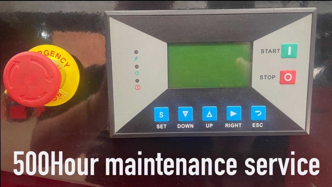 500 Hour maintenance service on the AIR-WAVE ECO-SPEED T Series compressor