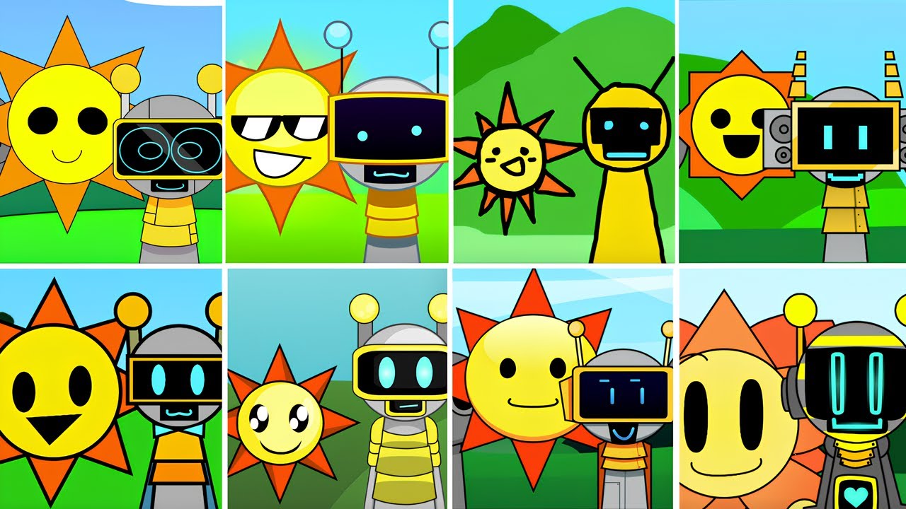 Incredibox - Sprunki but MIX MR SUN and FUN BOT in ALL Different Mods