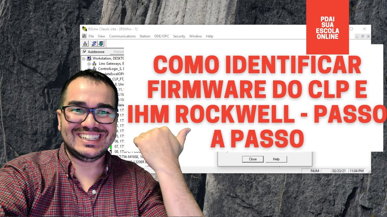 Identificando o FIRMWARE do CLP IHM ROCKWELL Automation sem abrir  SOFTWARE de PROGRAMAÇÃO - PRÁTICO