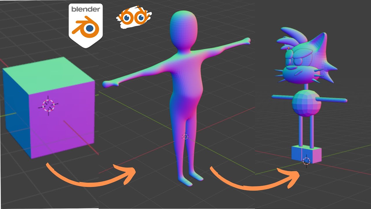 BLENDER'DA KARAKTER MODELLEME PART 1 | BLENDER TUTORİAL | MAKE A CHARACTER PART 1