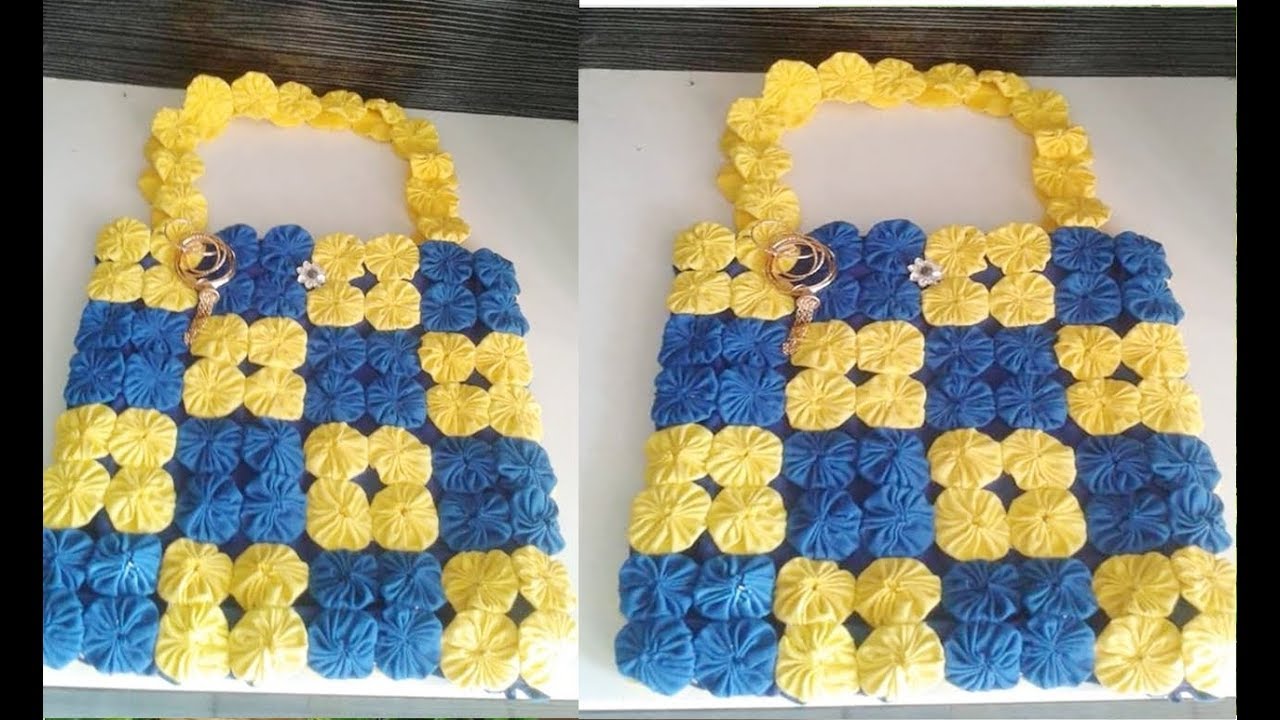 BOLSA DE FUXICO PARA IR Á PRAIA #Artesanatos #Diy