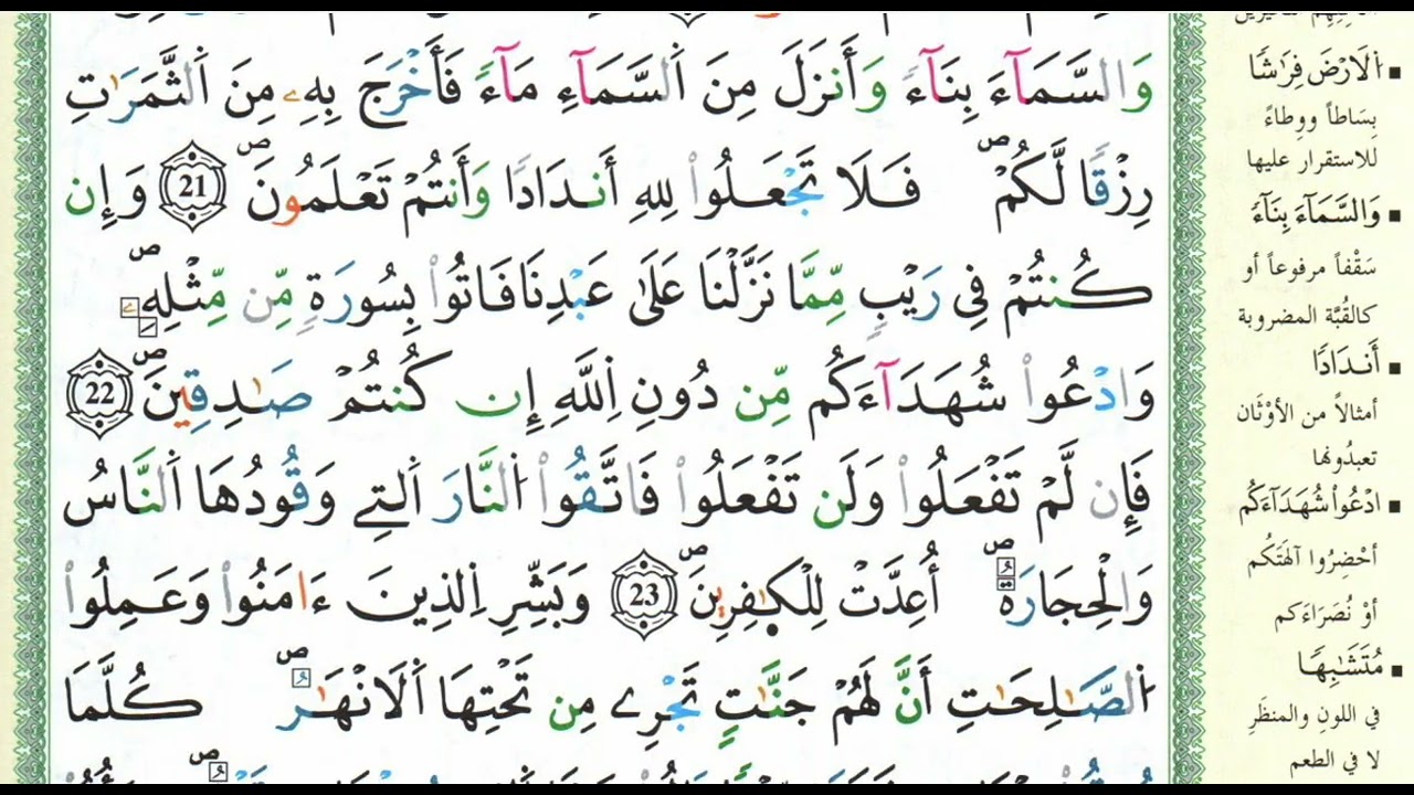 الثمن الثاني (مثلهم كمثل..)   الحزب الأول سورة البقرة  [الصيغة المغربية] - ورش عن نافع