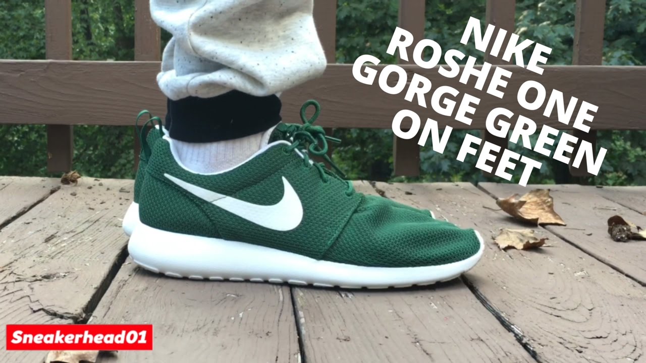 Nike Roshe One Gorge Green On Feet