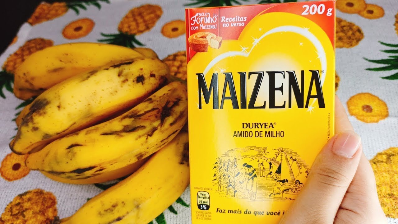 TEM BANANA E MAISENA?FAÇA ESSE BOLO SEM TRIGO,SEM LEITE,SEM ÓLEO PARA O LANCHE, FEITO NA MÃO