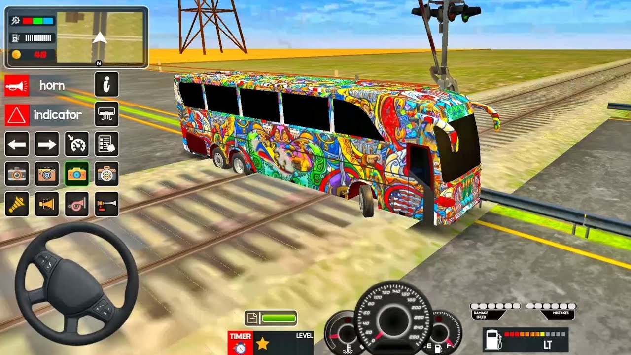COACH BUS SIMULATOR || BUS DRIVING GAME || TRAFFIC BUS DRIVING GAME 