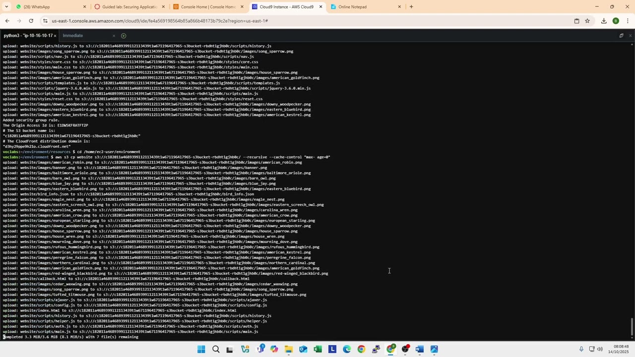 [cloud Architecting] Lab 9 Guided lab: Securing Applications by using Amazon Cognito
