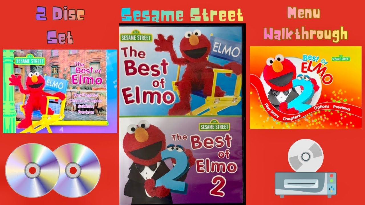 Sesame Street THE BEST OF ELMO DOUBLE FEATURE DVD Menu Walkthrough.