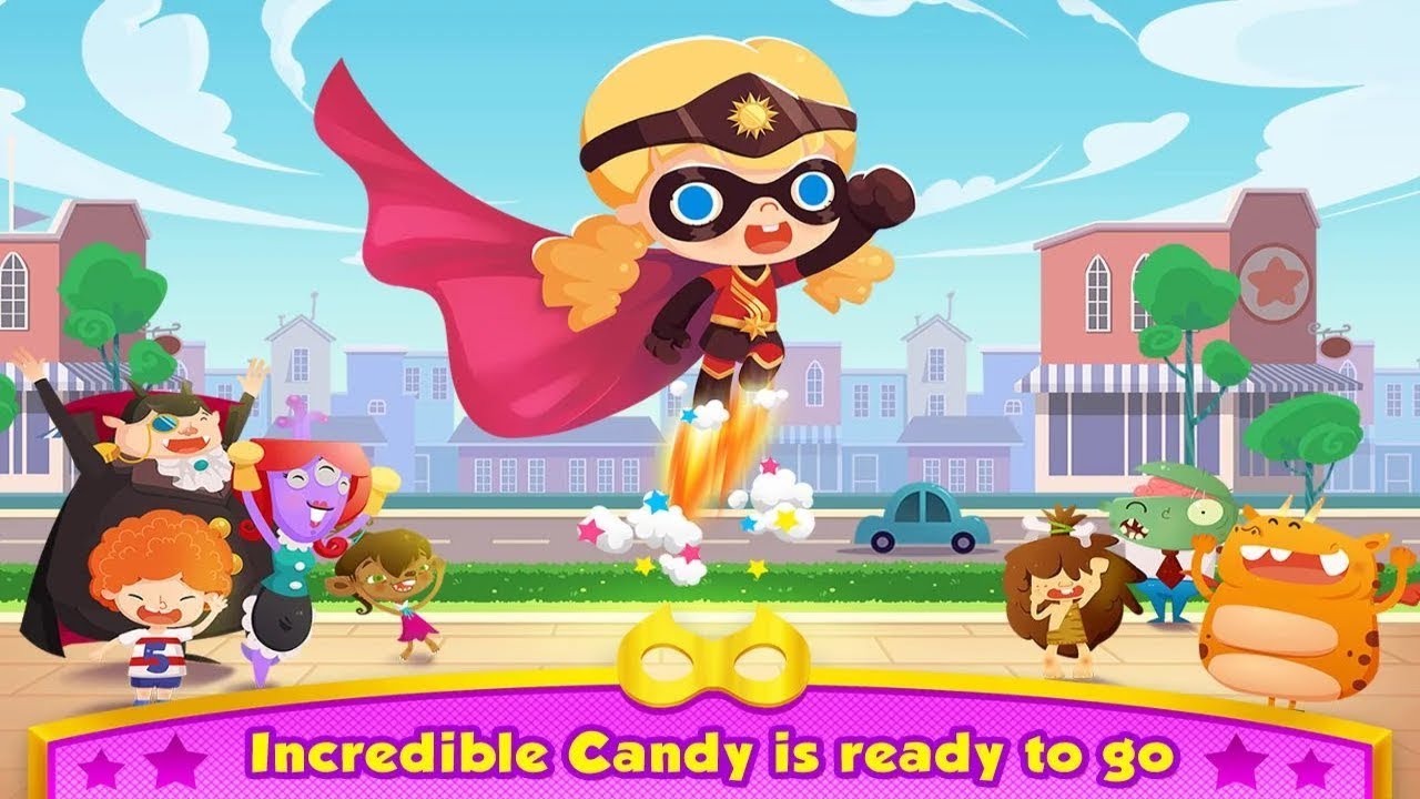 Superhero Candy - The Incredible Superpower Girl Android Gameplay