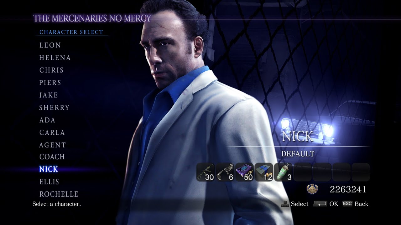 Resident Evil 6 The Mercenaries Nick Steel Beast No Mercy Full Combo (no grenade+CDG glitch)