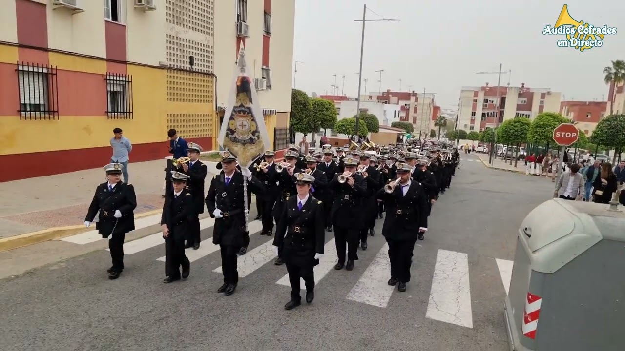 Pasacalles de la BCT Rescatado de La Solana en Sanlucar la Mayor 2024 (Domingo de Ramos)